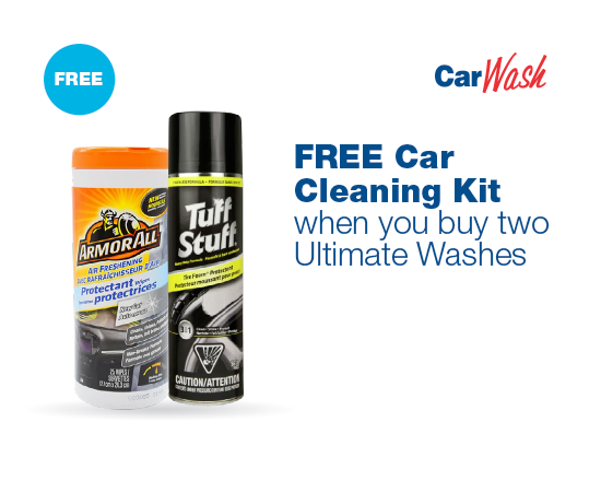 Ultimate wash x2 get a car cleaning kit